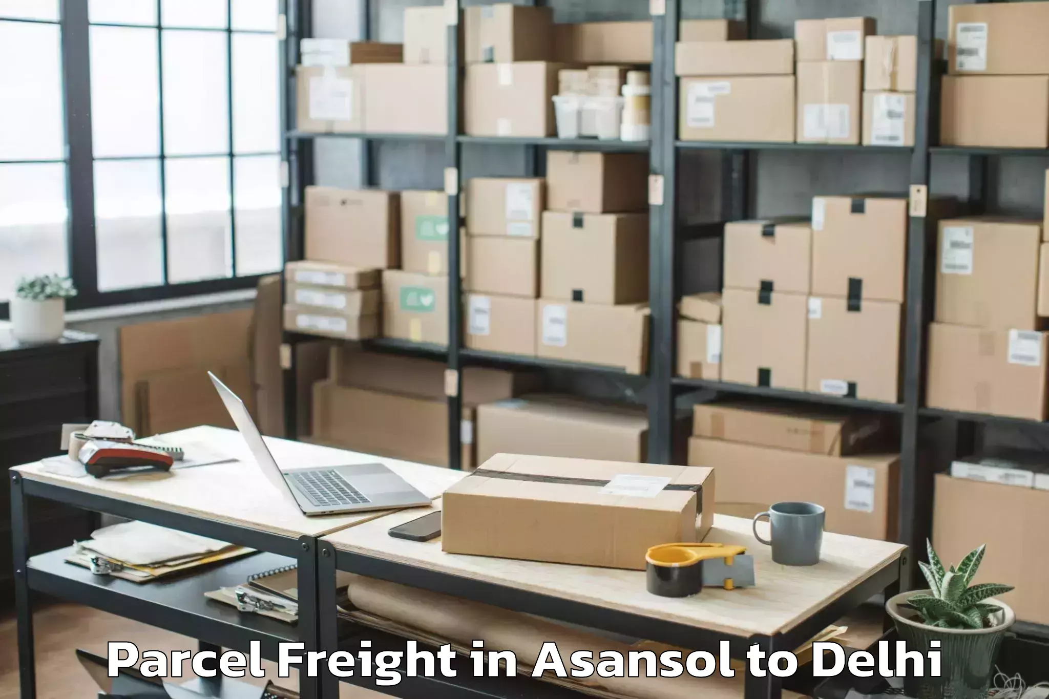 Leading Asansol to City Centre Mall Dwarka Parcel Freight Provider